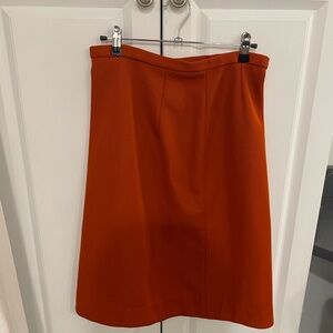 VINTAGE Catalina Vibrant Orange Pencil Skirt deadstock office siren